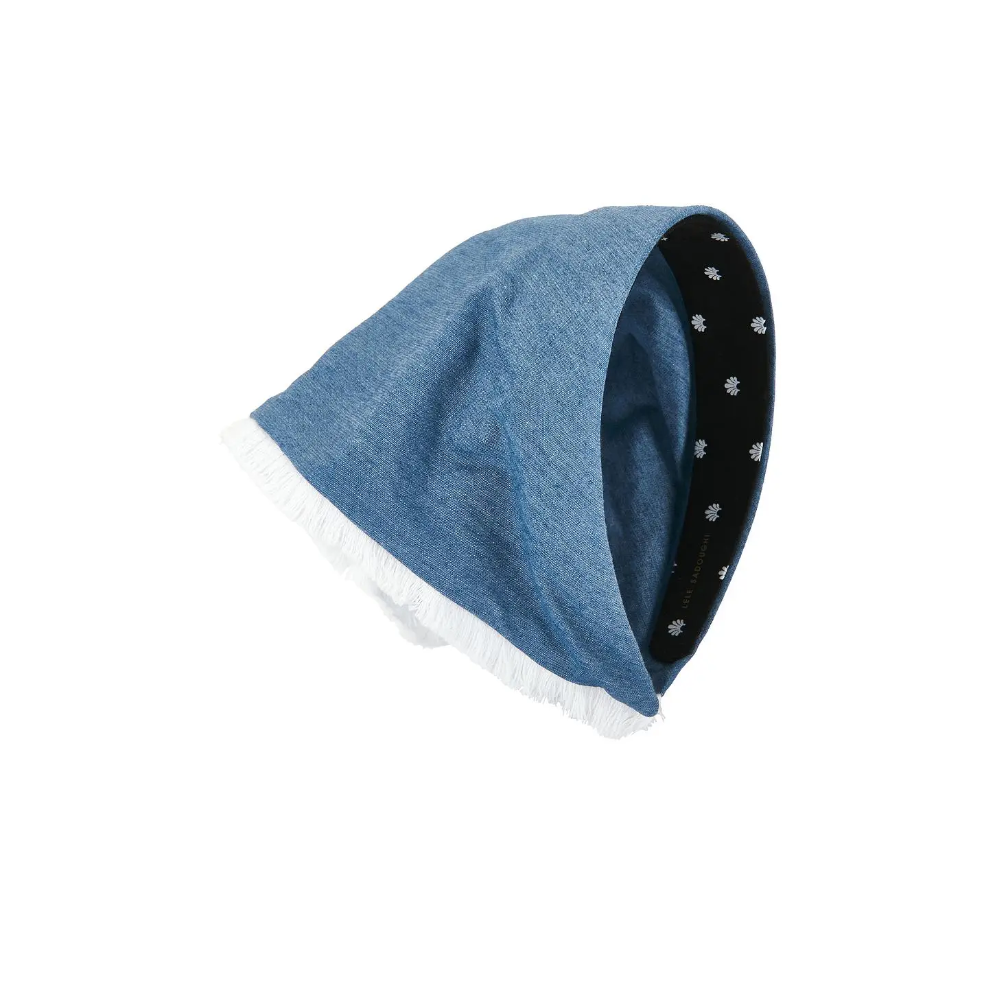 Lele Sadoughi Jackie Chambray Handkerchief Headband in Light Denim