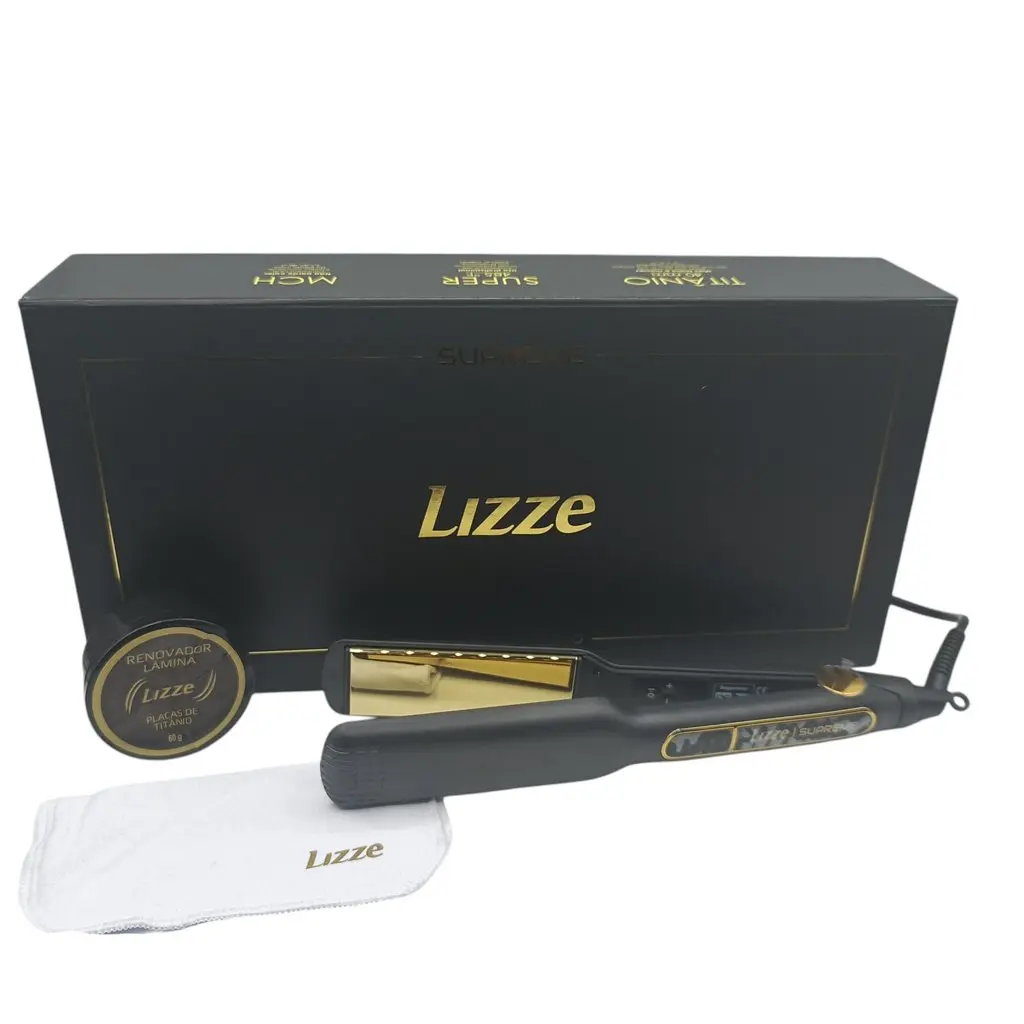 Lizze Supreme Flat Iron Pro Titanio 485°F LED Display Hair Straightener