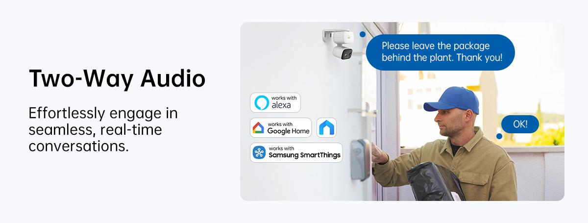 TP-Link & Tapo C216(3-pack) 2K Pan/Tilt Indoor/Outdoor Security Camera  with AI Detection, Baby Cry Detect, Motion Tracking, Color Night Vision, 360° Pan/Tilt, No Subscription, Alexa & Google Compatible