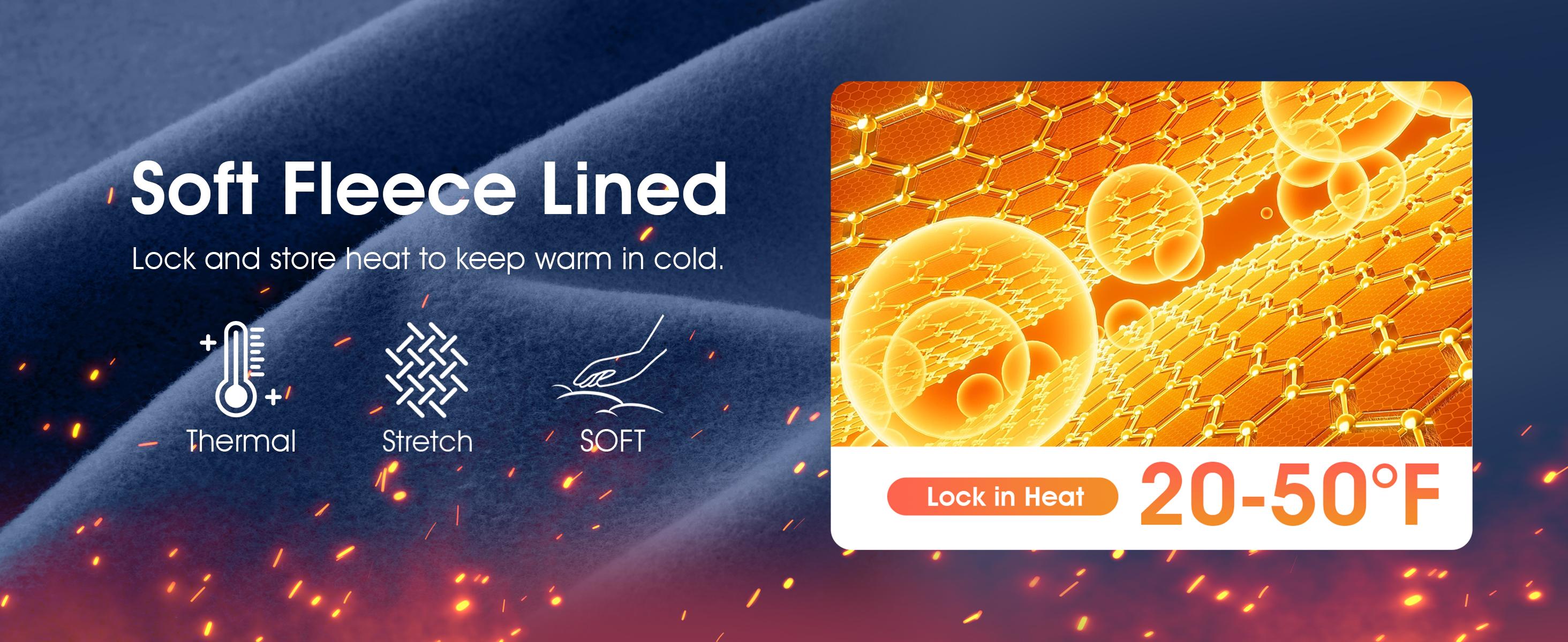 G Gradual Men's Fleece Joggers with Zipper Pockets Winter Warm Pants Water Resistant Athletic Workout Gym Sweatpants for Men Running Outfits SpringStatements