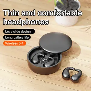Mini Bluetooth earphones, ultra-thin sleep wireless earphones, Bluetooth 5.4, high fidelity sound quality, ultra long battery life, noise cancelling earphones suitable for sleep, compatible with iOS and Android gaming earphones invisible