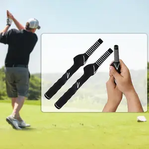 Golf Swing Training Grip Right-Handed Golf Club Grip Trainer 2 Pcs Help Men Woman Beginner Learn Correct Grip Posture