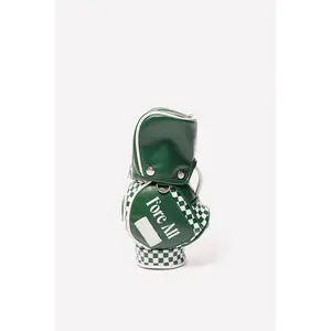 Bag Caddie - Green/White Checkered