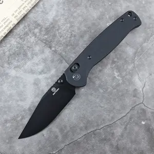 DEFCON Knives Ultra Lite Series Folding Knife - G10 Handle, Sandvik 14C28N Blade - Durable Outdoor Tool, Folding Tool Knives, Outdoor Survival Supplies, Survival Gear for EDC Use