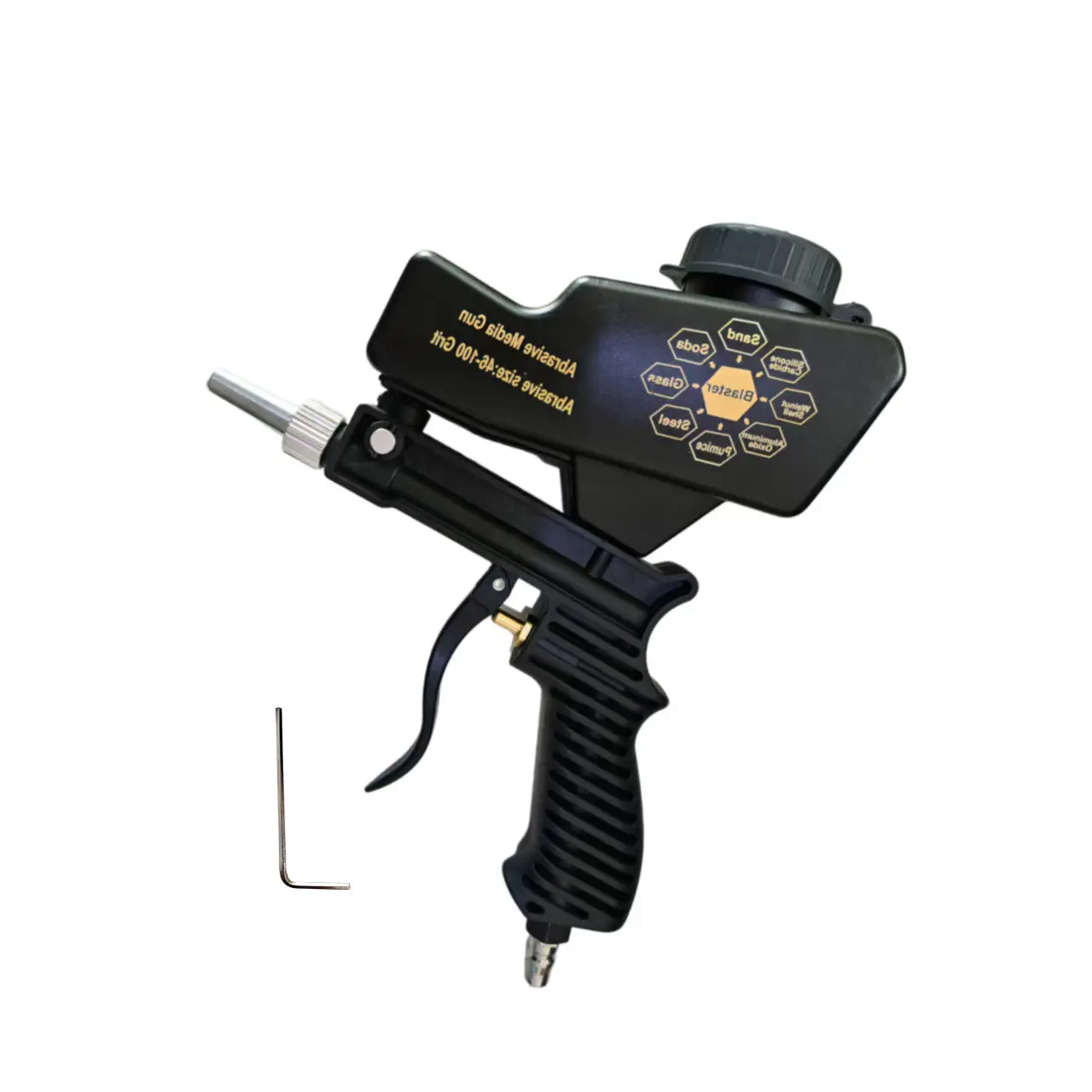 Sandblasting Gun, High-Quality Abrasive Blaster Tool for Cleaning Surfaces, Durable Design for Professional Use
