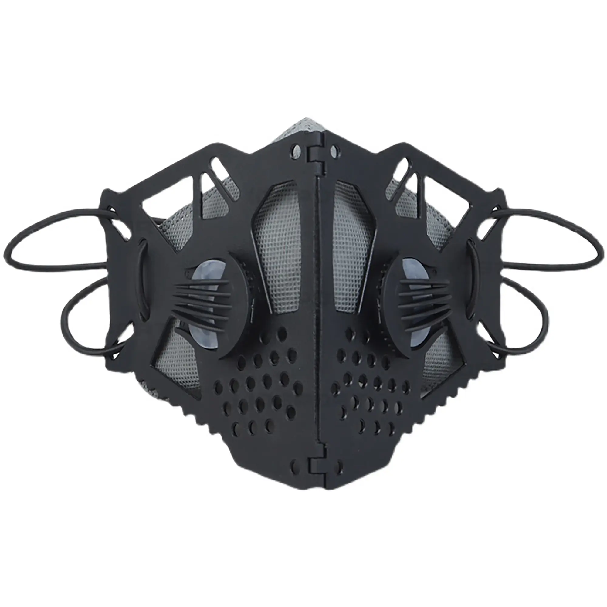 Niepce Techwear Tactical Face Mask with Dual Valve Design Adjustable Straps Breathable Streetwear Mask