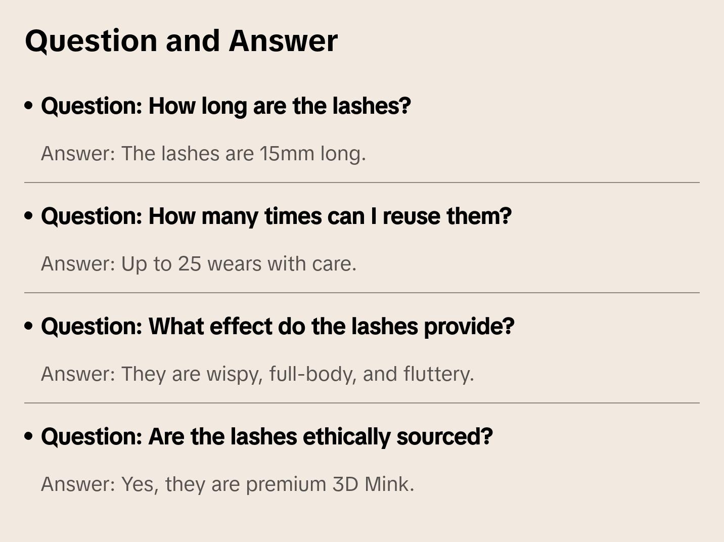 Gabriela Lashes: style “BABYDOLL” (1 pair) 3D Mink Lash Strips, 15mm, Medium Length, Round Wispy Eyelashes, High quality & Reusable