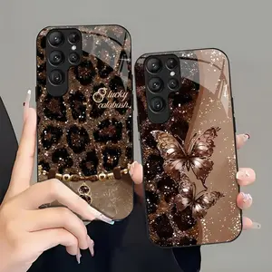Suitable for [Galaxy S24 Ultra] high-end women's phone case🤩，the pattern is printed, not glitter; various leopard print patterns are available，drop-resistant and fingerprint-proof YM99