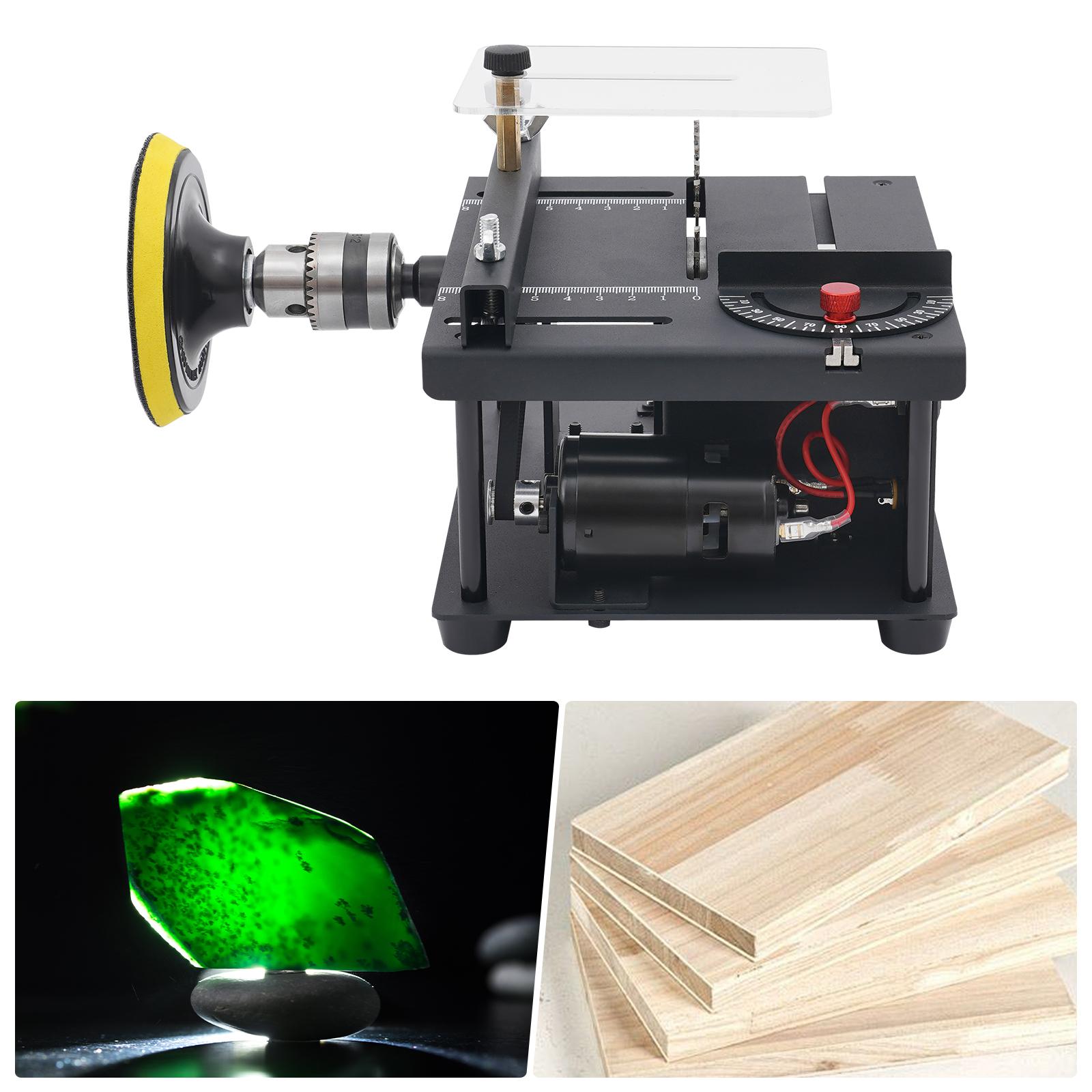 200W Mini Table Saw with Flexible Shaft 10000 RPM for Wood Acrylic PCB Cutting Engraving Tool Kit with Adapter Sandpapers