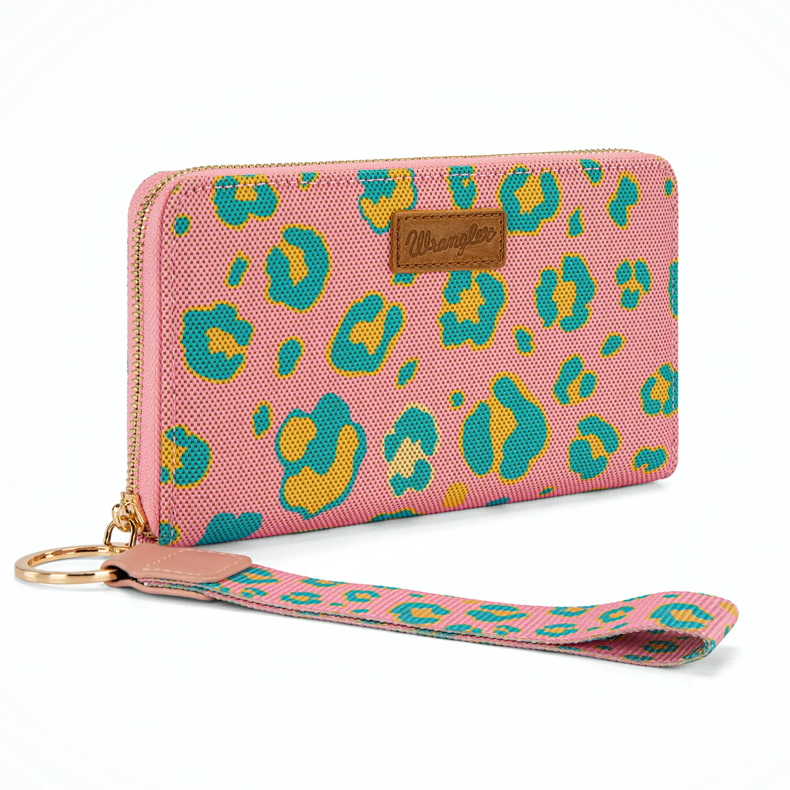 Wrangler Leopard Print Wallet/Wristlet for Women Wrangler Leopard Print Wallet/Wristlet for Women