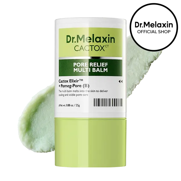 [Dr.Melaxin Official] CACTOX Multi Balm | Face & Body Stick for Pores, Chafing & Cooling Relief | Cactus Extract, Zinc PCA, Adenosine | Korean Skincare