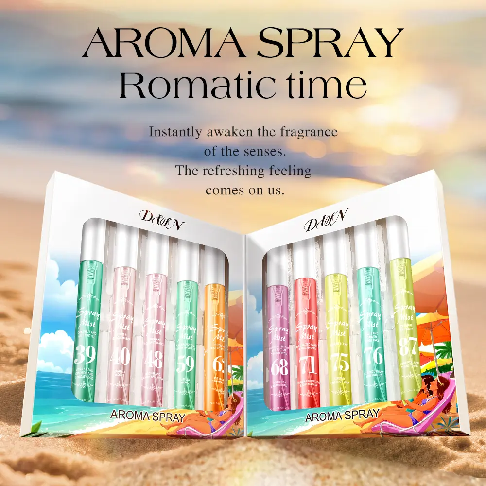 Women's Perfume Mist Set - 10-Piece 10ML Alcohol-Free Vanilla Perfume Sprays, Vanilla Caramel Amber Scent, Mini Gifts for Collectible Fragrance Sets, Mini Gift Sets