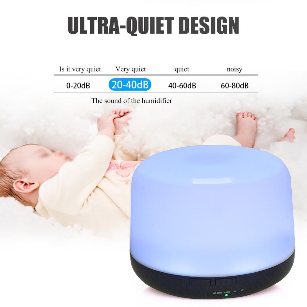500ml Ultrasonic Essential Oil Diffuser, Aromatherapy Humidifier, Quiet Mist Vaporizer, Remote, Black 500ml Ultrasonic Essential Oil Diffuser, Aromatherapy Humidifier, Quiet Mist Vaporizer, Remote, Black