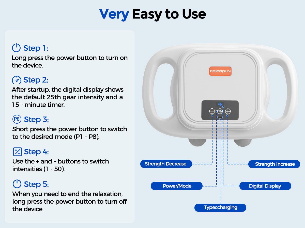 FEIERDUN 16-Head Massage Gun Set, 8 Modes & 50 Intensities Deep Tissue Percussion Massager, Portable Handheld Electric Tool for Muscle Relief, Ideal Gift for Office Workers, Athletes, Seniors and Fitness Enthusiasts #SpringStatements