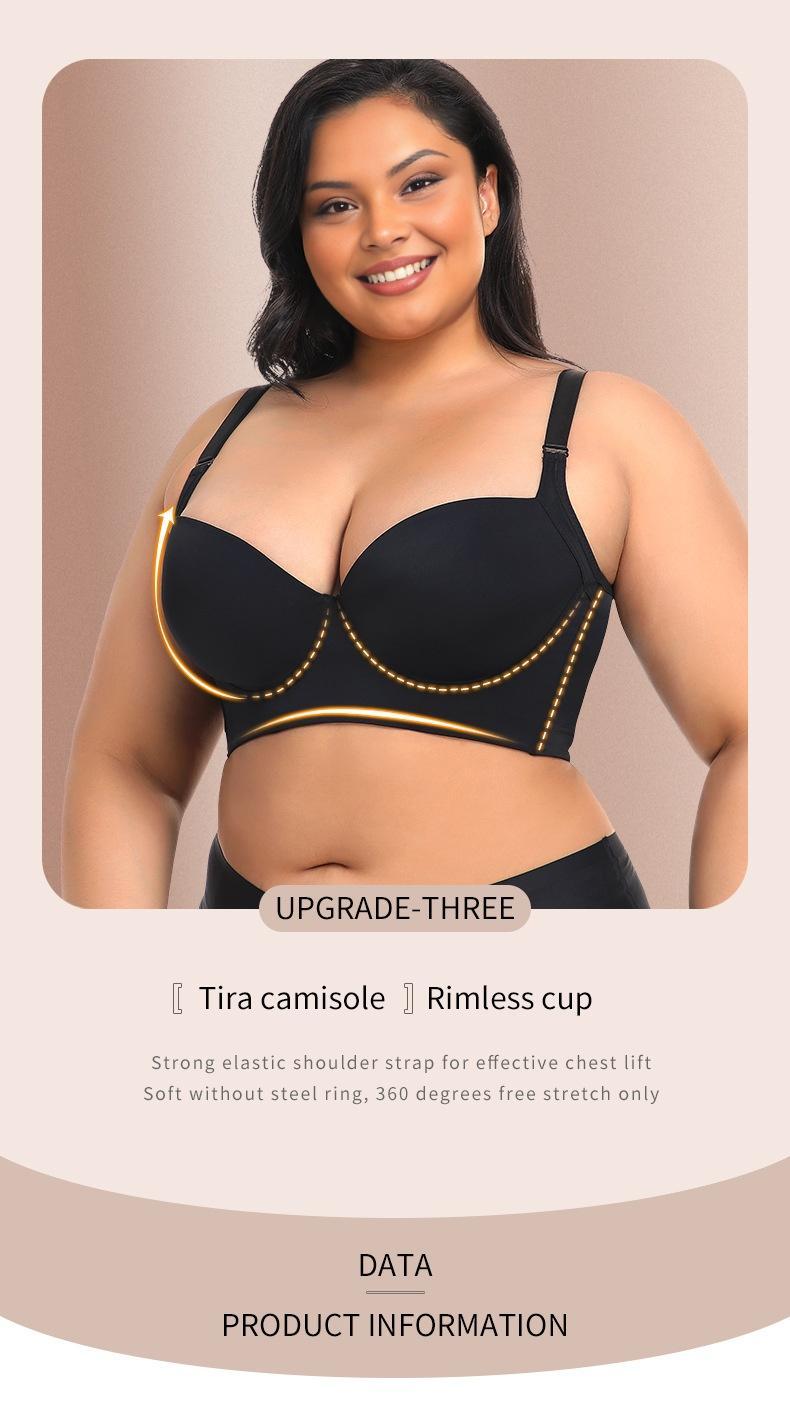 New-Plus size girls' bra, comfortable, slimming and anti-sagging New-Plus size girls' bra, comfortable, slimming and anti-sagging