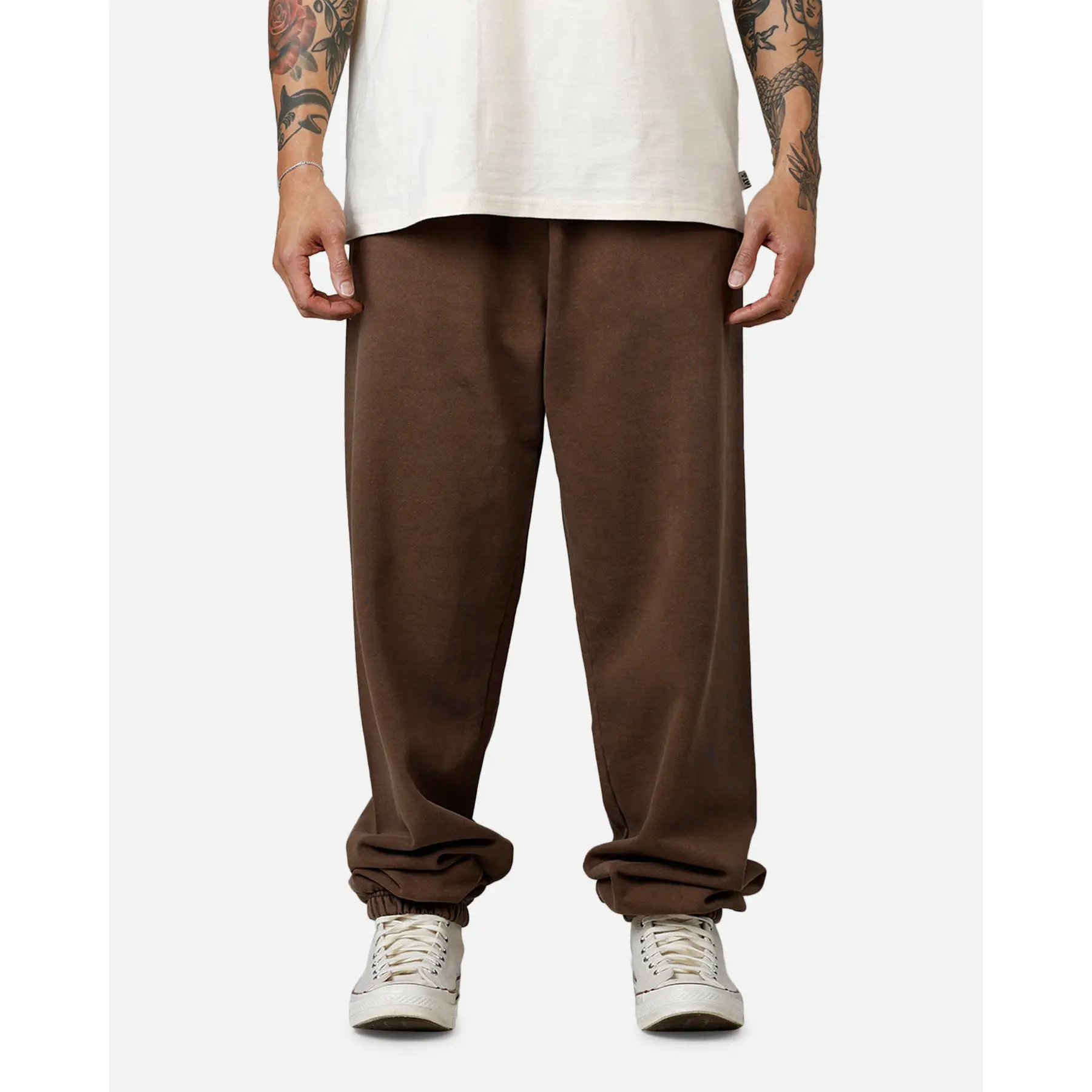 American Thrift Jogger Pants Washed Brown