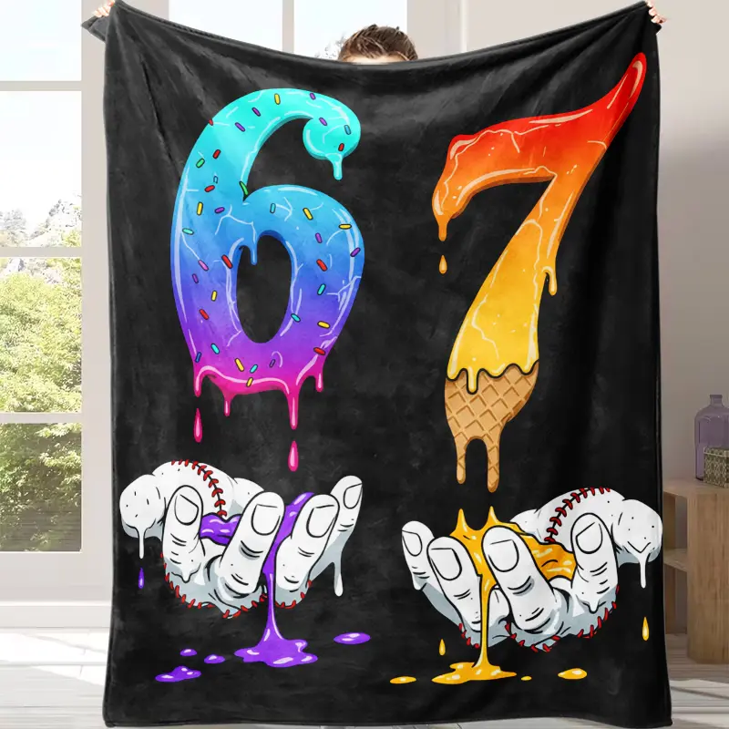 Countdown Sale! Cozy Flannel Fleece Blanket - 67-Patterned Digital Design, Giftable for Friends, Ideal for Sofa & Bed, All-Season Bedding Linen, Flannel Fleece Blankets, Giftable Blankets