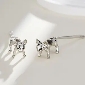 Oufer Vivid Cat 316L Stainless Steel Earrings 2PCS Set