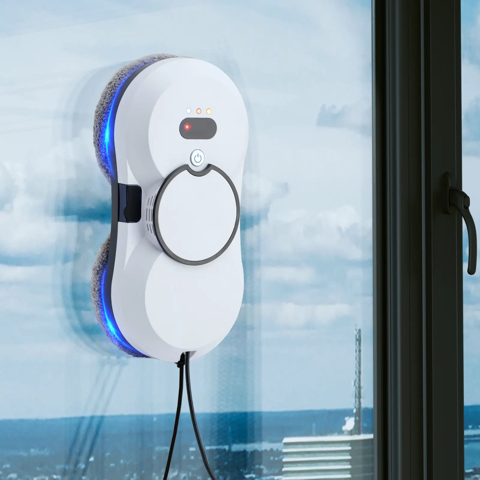 Window Cleaning Robot, Electric Window Cleaner - Automatic Spray, Edge Detection, AI Path, 5600PA Suction Power