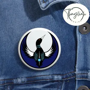 Minnesota Rebel Alliance Pin, MN State Bird Loon Protest Pin, Political Resistance, Progressive Minnesota HFN
