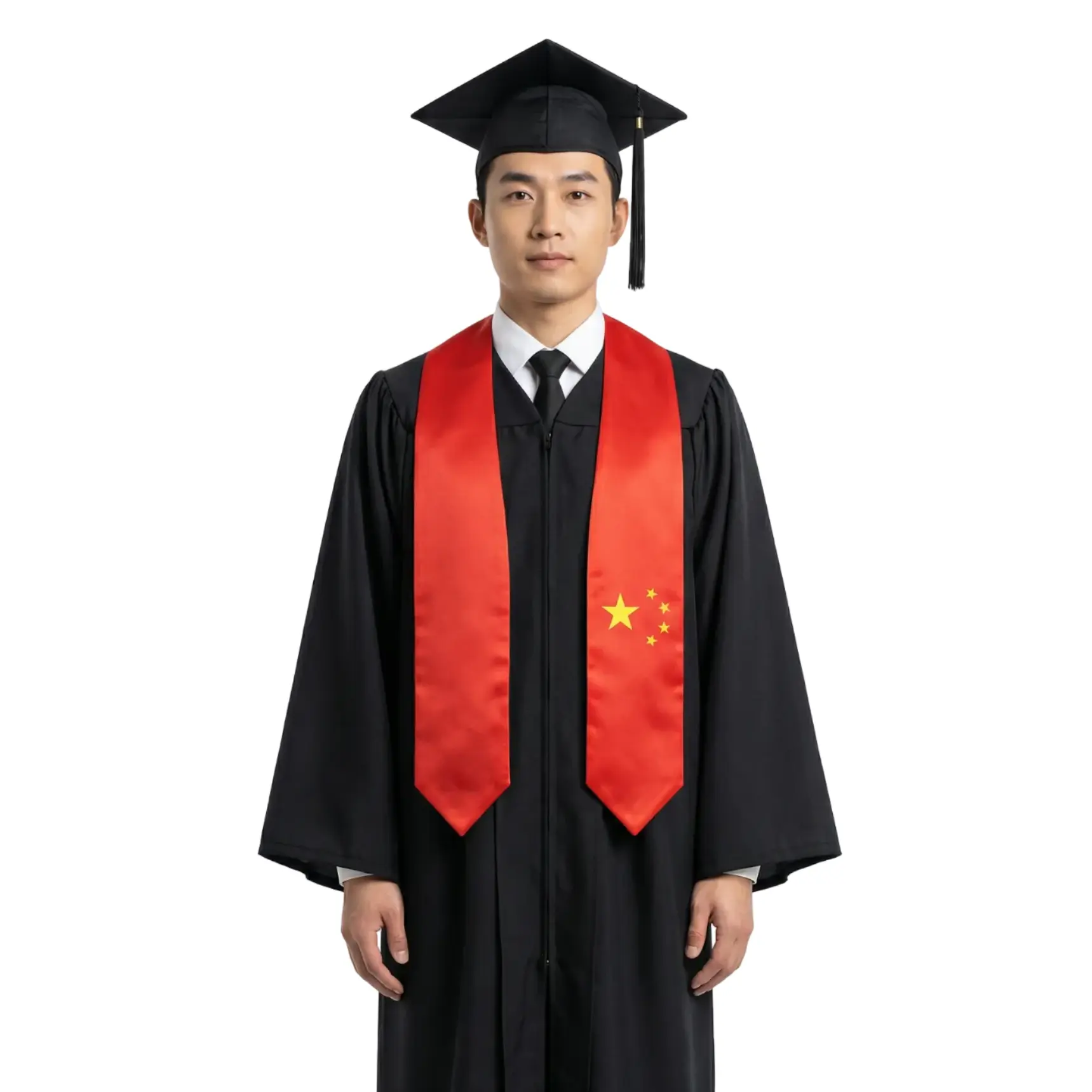 China Graduation Stole - China Flag Sash