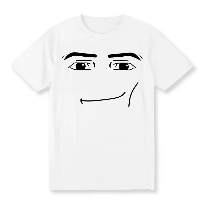 100% Cotton Roblox Man Face T-Shirt, Meme Shirt, funny shirt, Gift for Gamers , Classic vintage T-shirt collection , Machine Washable, Stylish Everyday Top for Spring and Summer breathable