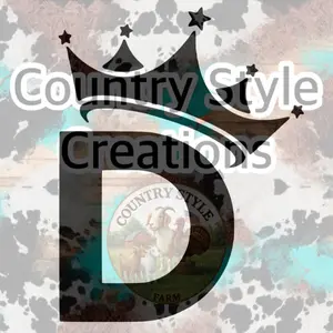 Custom initial With Crown Squatted Truck & Car Decal - Handmade in the US with Weather Resistant Vinyl Vehicle Exterior Decoration 10x8