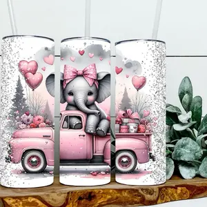 Ellie The Valentines Elephant Tumbler