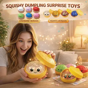 Glitter Dumpling Squishy - Glitter Dumpling Box, Dumplings Squishy Toy, More Surprises (Random&Specify)