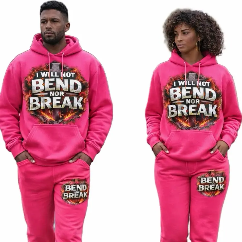 I WILL NOT BREAK NOR BEND Hoodie + Jogger Set