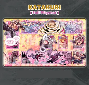 O-P One Piiece Katakuri TCG CCG Playmat Anime Desk Mat Mousepad Trading Card Game Mat