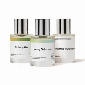Men Glow Up, Dossier, Men Perfume Bundle, 2x50ml, Eau de Parfum, Musky Oakmoss, Ambery Mint, Aromatic Watermelon