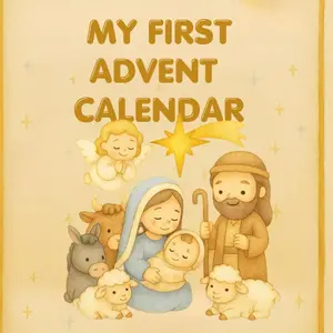 My First Advent Calendar: 24 Montessori-Inspired Bible Scenes to Color Day by Day Before Christmas (Coloring Wonders Studio – Baby Edition) Paperback – October 23, 2025
