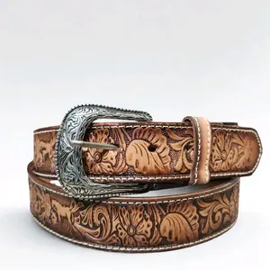 Handtooled Leather Belt Handtooled Leather Belt