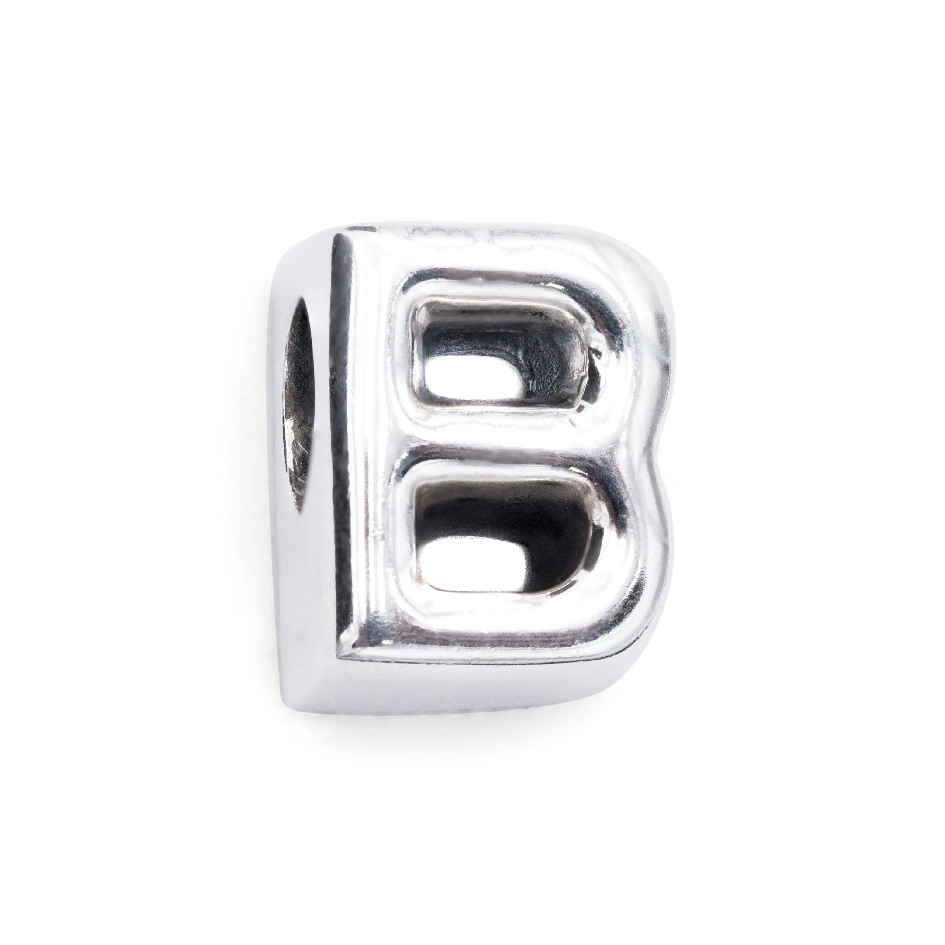 PANDORA Classic Capital B Letter Shape Charm - 797456, Ideal for Bracelet Stacking, Perfect as Personalized Gifts