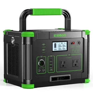 500W 519Wh Power Station Portable Solar Generator RV Backup Battery Camping