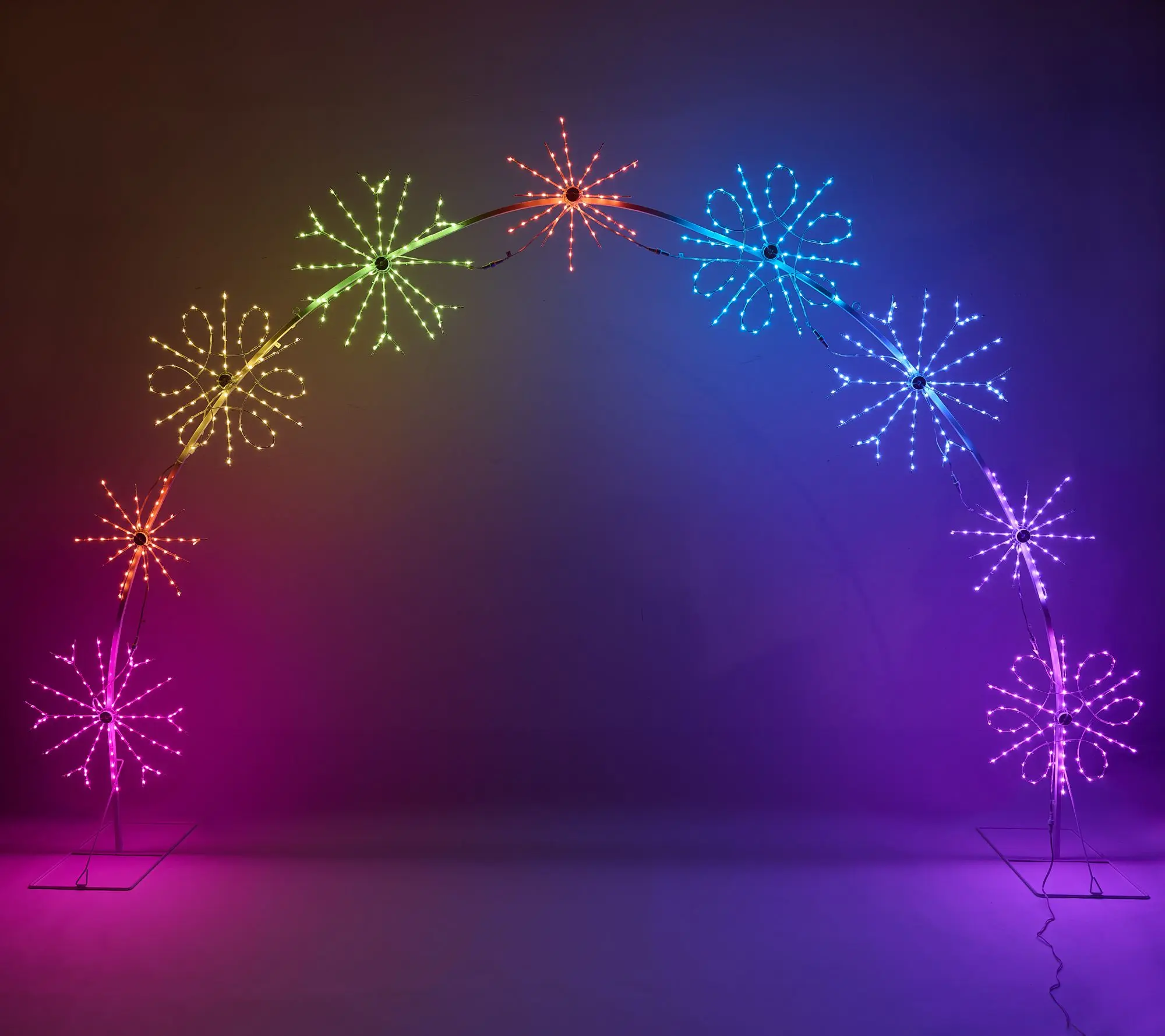 Mr. Christmas Indoor/Outdoor RGB Snowflake Arch