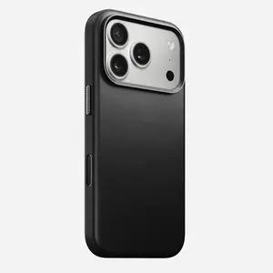 NOMAD Traditional Leather Smartphone Case, Cellphone Cover & Accessory with Lanyard for iPhone 17 Pro - Black
