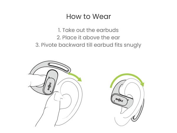 Shokz OpenFit Air - Open-Ear Headphones, True Wireless Earbuds, Water Resistant, Comfortable, Secure Earhooks for Daily Use