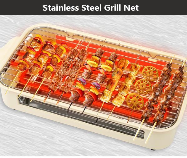 Pukomc Indoor Smokeless Grill, Non-Stick Removable Grill Pan, Portable Electric Grill with Temperature Control, Fast Heat Up, Easy to Clean Pukomc Indoor Smokeless Grill, Non-Stick Removable Grill Pan, Portable Electric Grill with Temperature Control, Fast Heat Up, Easy to Clean