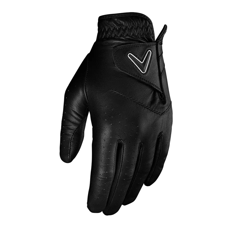 Callaway Golf Men's OPTI Color Golf Gloves in Black | Size: XL