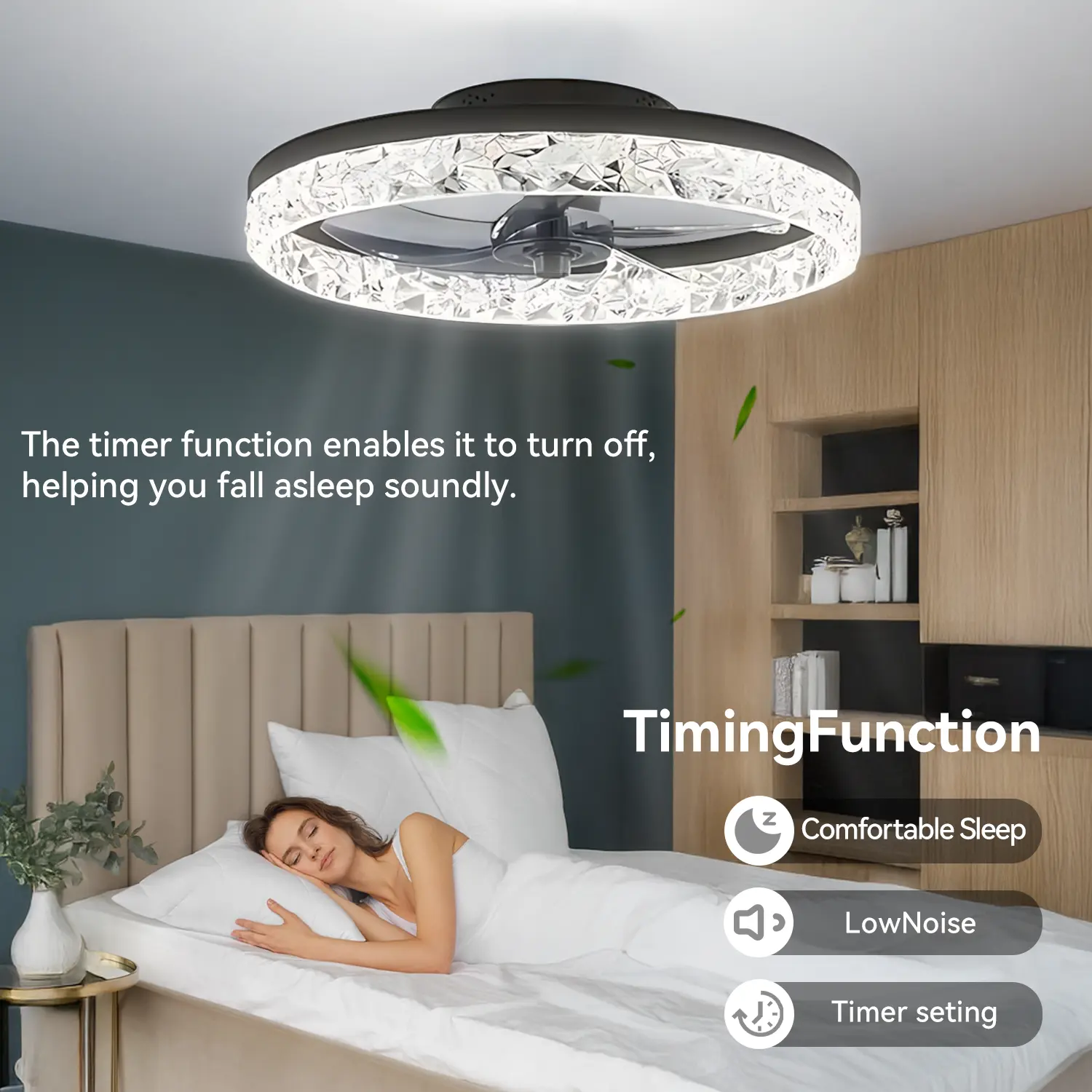 Crystal Black Fan- 58W