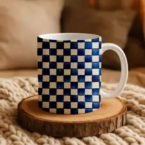 Mackenzie Childs Royal Check Mug 11oz, 15oz