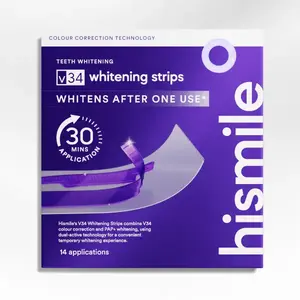 HiSmile Multi-pack Whitening Strips, Teeth Whitening Strips, Purple Tooth Whitening, Tooth Stain Treatment, Combining Whitening and Colour Correction