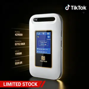 FIRSTNUM Mobile Hotspot with Data 1GB/Month Lifetime, Portable Pocket WiFi 6 & 4G LTE Hotspot l MiFi, Support AT&T, T-Mobile, Verizon, 10 Devices, USA Coverage, No SIM Card Required, No Contract