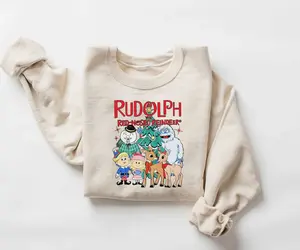 Christmas Cartoon Rudolph Sweatshirt, Wonderful Time Of The Year Rudolph Shirt, Rudolph The Red Nosed Reindeer T-Shirt, Rudolph Reindeer Sweater