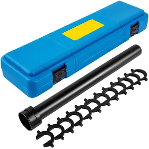 Inner Tie Rod Tool Kit - Heavy-Duty Steel Crowfoot Adapters Set with 1/2" Drive Tube Tool for Vehicle Tie Rod Removal
