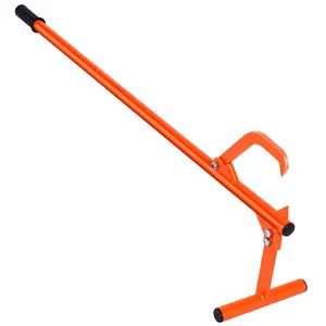 50.9" Timberjack Log Lifter, Adjustable Log Roller Cant Hook, Ups to 15.5" in Dia Log Roller Tool, Heavy Duty Steel Log Jack, Logging Tools for Rolling and Raising Up Logs