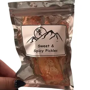 Sweet & Spicy Pickles Freeze Dried Covered in Tajin