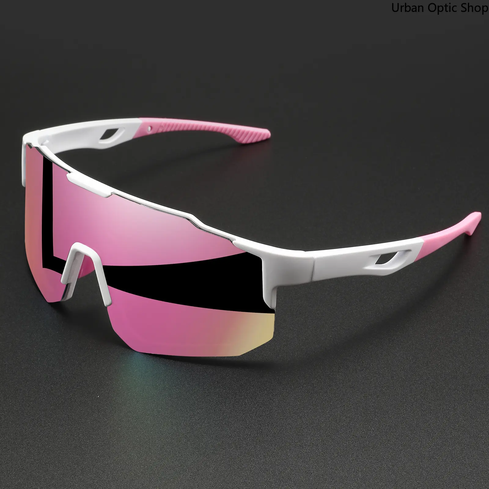 Unisex Oversized Wraparound Sports Sunglasses - UV400 Protection, Colorful, Windproof, Comfort-Fit Frames, Sunglasses for Women, Ideal for Cycling, Hiking